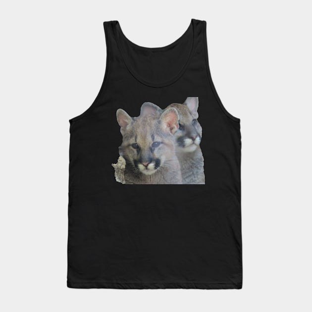 Mountain Lion cubs Tank Top by Sharonzoolady